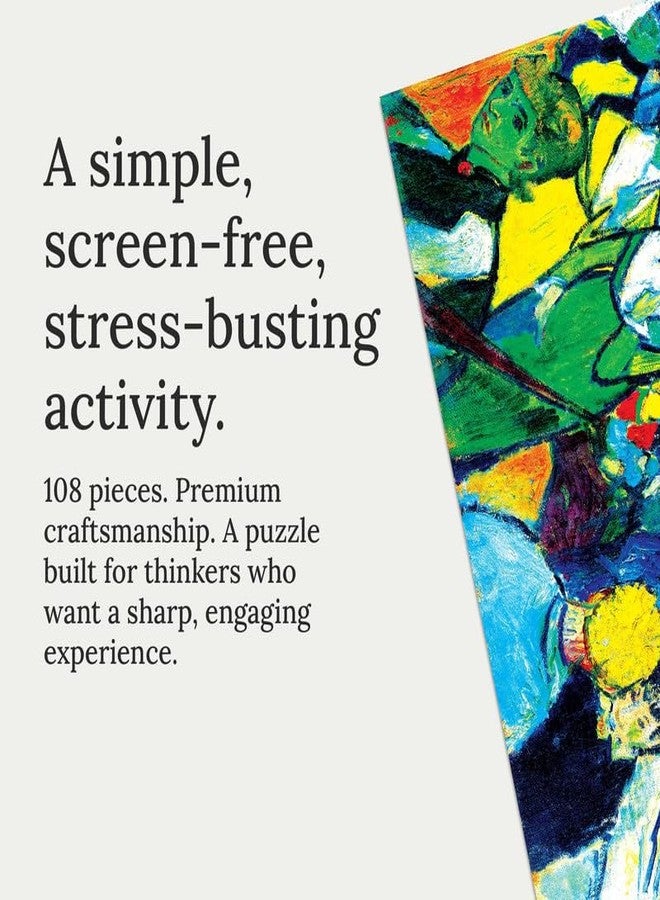 91Knots | Les Arenes by Vincent Van Gogh 108 Pieces Classical Art Small Jigsaw Puzzle A5 Size | Educational Toy for Adults & Kids 5+ | Mindfulness Pocket Puzzle | Ideal Travel Friendly Gift - Image 2
